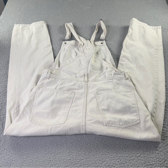 We The Free Ziggy Denim Overalls Womens Small Off White Pockets Outdoors - Picture 2 of 9